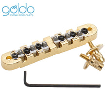 Load image into Gallery viewer, NEW Goldo HWGV VarioClamp Aluminum Alloy Bridge w/ Hardened Steel Saddles - GOLD