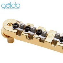 Load image into Gallery viewer, NEW Goldo HWGV VarioClamp Aluminum Alloy Bridge w/ Hardened Steel Saddles - GOLD