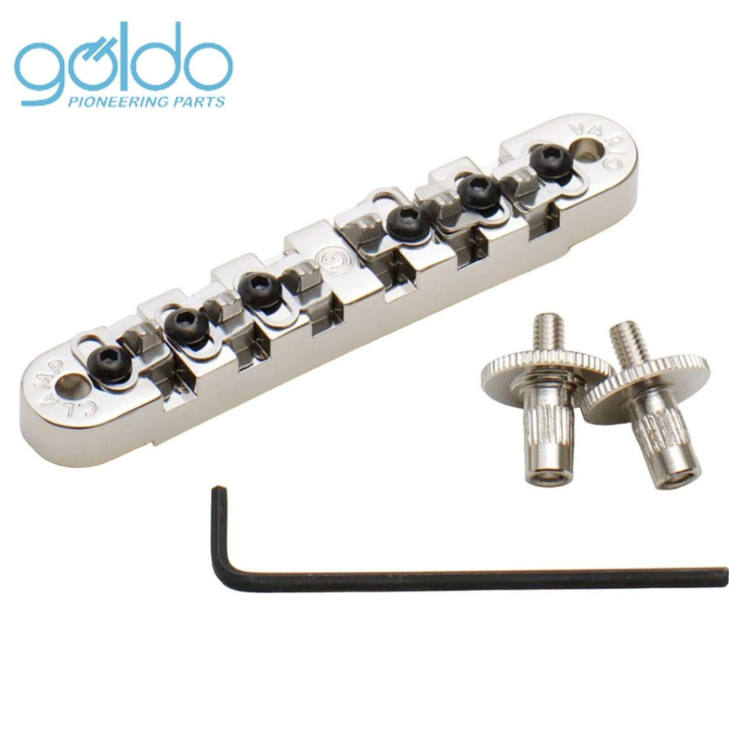 NEW Goldo HWGV VarioClamp Aluminum Alloy Bridge w/ Hardened Steel Saddles NICKEL