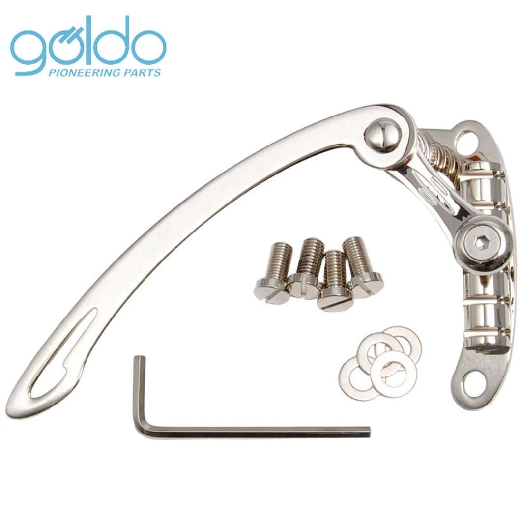 NEW Goldo TLT2 Tremolo w/ Metric and SAE studs: M8 and 5/16-24 - NICKEL