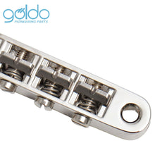 Load image into Gallery viewer, NEW Goldo HWG2 3-Point Vario Steel Saddle Bridge - NICKEL