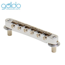 Load image into Gallery viewer, NEW Goldo HWG2 3-Point Vario Steel Saddle Bridge - NICKEL