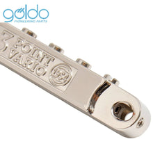 Load image into Gallery viewer, NEW Goldo HWG2 3-Point Vario Steel Saddle Bridge - NICKEL