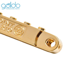 Load image into Gallery viewer, NEW Goldo HWG2 3-Point Vario Steel Saddle Bridge - GOLD