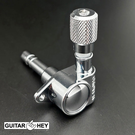 NEW Grover 106 Original Locking Rotomatic Tuners KNURLED Buttons 3x3 - CHROME