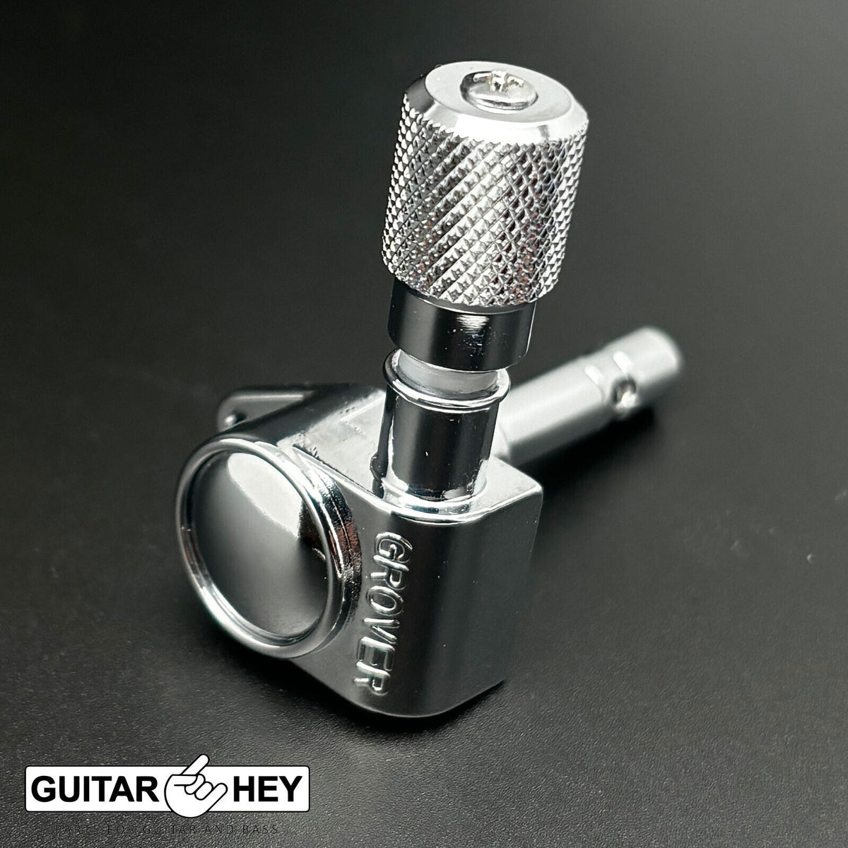 NEW Grover 106 Original Locking Rotomatic Tuners KNURLED Buttons 3x3 - CHROME