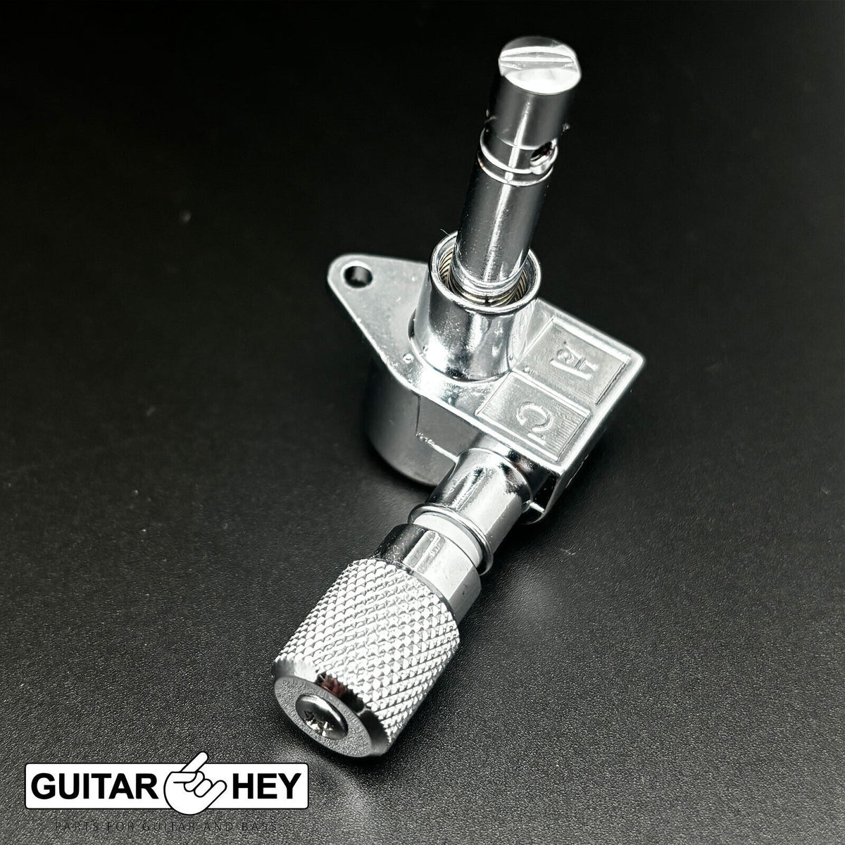 NEW Grover 106 Original Locking Rotomatic Tuners KNURLED Buttons 3x3 - CHROME
