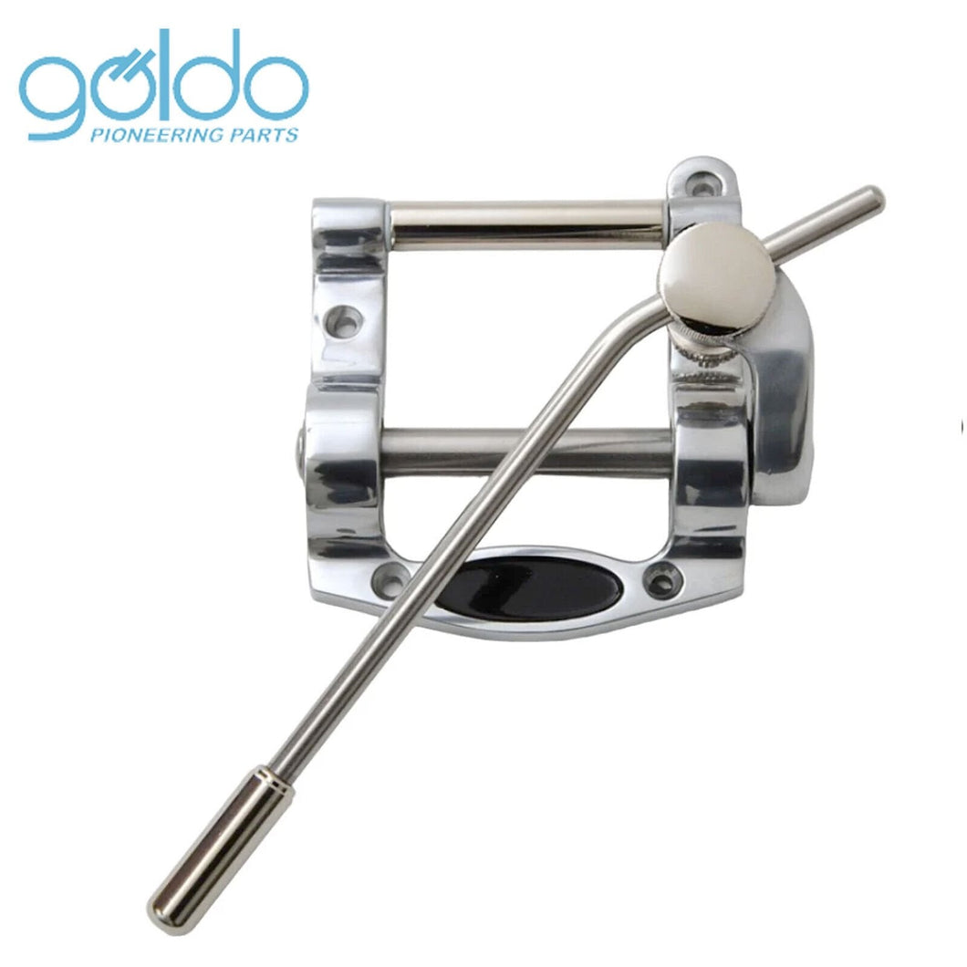 NEW Goldo TGD5 - G5 Tremolo Short - Aluminum - BIGSBY B5 Style - CHROME