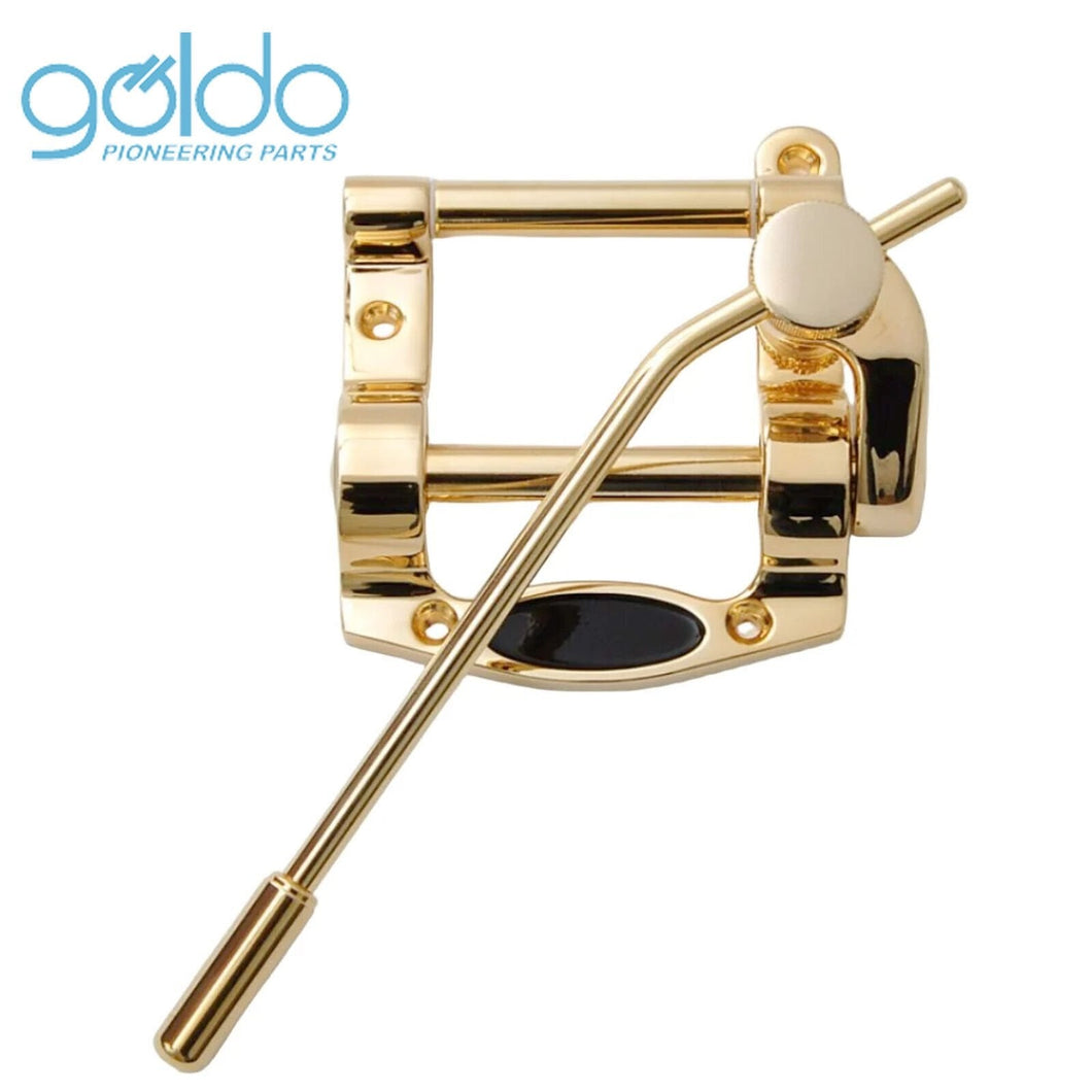 NEW Goldo TGD5 - G5 Tremolo Short - Aluminum - BIGSBY B5 Style - GOLD