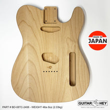 Load image into Gallery viewer, NEW Hosco JAPAN Unfinished Unsanded Telecaster Body MIJ - 2 Piece Alder #TC-2406