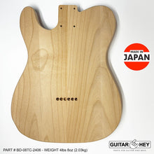 Load image into Gallery viewer, NEW Hosco JAPAN Unfinished Unsanded Telecaster Body MIJ - 2 Piece Alder #TC-2406