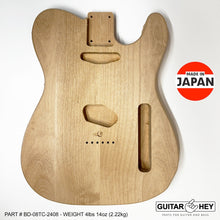 Load image into Gallery viewer, NEW Hosco JAPAN Unfinished Unsanded Telecaster Body MIJ - 2 Piece Alder #TC-2408