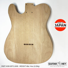 Load image into Gallery viewer, NEW Hosco JAPAN Unfinished Unsanded Telecaster Body MIJ - 2 Piece Alder #TC-2408