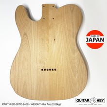 Load image into Gallery viewer, NEW Hosco JAPAN Unfinished Unsanded Telecaster Body MIJ - 2 Piece Alder #TC-2409