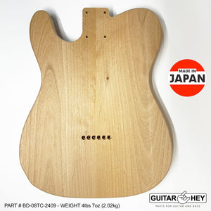 NEW Hosco JAPAN Unfinished Unsanded Telecaster Body MIJ - 2 Piece Alder #TC-2409