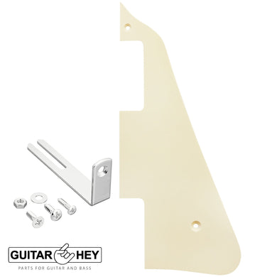 NEW 1-Ply Pickguard For Gibson Les Paul Standard Style w/ Bracket - CREAM