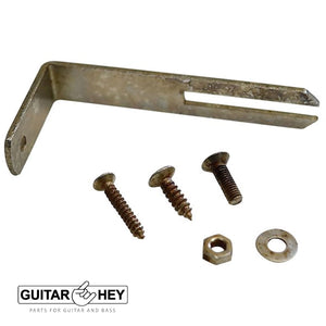 NEW Master Relic Pickguard Bracket Support for Gibson Les Paul® - AGED CHROME