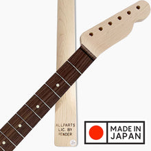 Load image into Gallery viewer, NEW TRO-V Licensed by Fender® Unfinished Tele Neck Maple, Rosewood Fingerboard