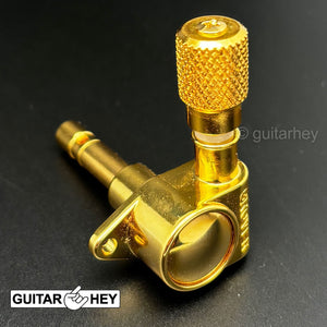 NEW Grover 106 Original Locking Rotomatic Tuners KNURLED Buttons 3x3 - GOLD