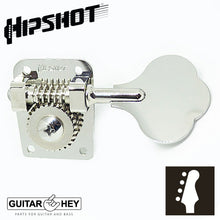 Carregar imagem no visualizador da galeria, (4) Hipshot HB10 Bass Machine Heads Tuners for Fender Japan Mustang Bass, NICKEL