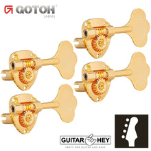 Load image into Gallery viewer, NEW Gotoh GB11W 4 in Line Bass Tuners Tuning Keys 20:1 Right Handed - GOLD