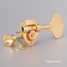 Load image into Gallery viewer, NEW Gotoh GB11W L1+R4 Bass Tuners Tuning Keys 20:1 w/ Hardware - 1x4 - GOLD