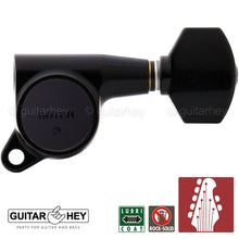 Load image into Gallery viewer, NEW Gotoh SG381-07 L5+R2 7-String Tuners w/ Small Buttons Set 5X2 - BLACK