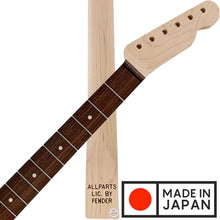 Load image into Gallery viewer, Allparts “Licensed by Fender®” TR-BAR Replacement Telecaster® Neck Unfinished