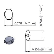 Load image into Gallery viewer, Hipshot Mini Tuners Classic 6-In-Line Non-Staggered Enclosed Hex Pearl NICKEL