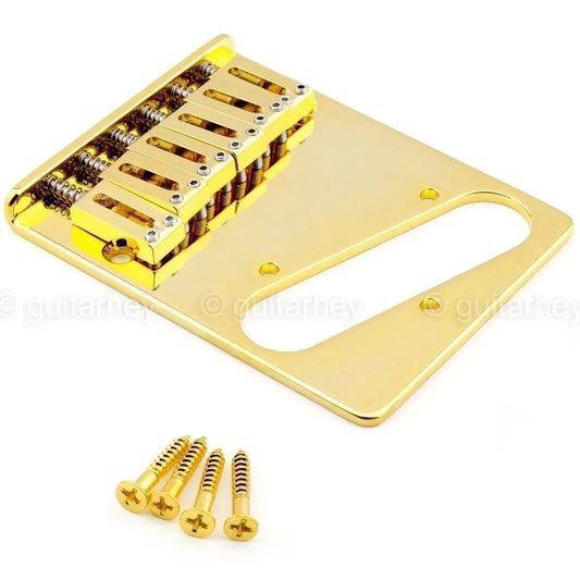 NEW Gotoh GTC201 Telecaster Style Bridge Brass Saddles w/ screws - 10.8mm - GOLD