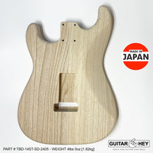 Load image into Gallery viewer, NEW Hosco JAPAN Unfinished, Sanded Strat® 62&#39;s Style Body Swamp Ash 2-piece 2405