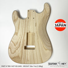 Load image into Gallery viewer, NEW Hosco JAPAN Unfinished, Sanded Strat® 62&#39;s Style Body Swamp Ash 2-piece 2406