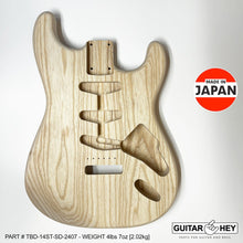 Load image into Gallery viewer, NEW Hosco JAPAN Unfinished, Sanded Strat® 62&#39;s Style Body Swamp Ash 2-piece 2407