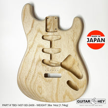 Load image into Gallery viewer, NEW Hosco JAPAN Unfinished, Sanded Strat® 62&#39;s Style Body Swamp Ash 2-piece 2409