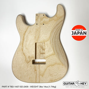 NEW Hosco JAPAN Unfinished, Sanded Strat® 62's Style Body Swamp Ash 2-piece 2409