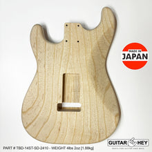 Load image into Gallery viewer, NEW Hosco JAPAN Unfinished, Sanded Strat® 62&#39;s Style Body Swamp Ash 2-piece 2410