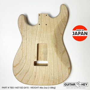 NEW Hosco JAPAN Unfinished, Sanded Strat® 62's Style Body Swamp Ash 2-piece 2410