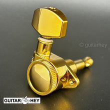 Load image into Gallery viewer, NEW Grover 502 LOCKING Tuners 3x3 Modern Gibson Les Paul SMALL Buttons GOLD