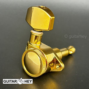 NEW Grover 502 LOCKING Tuners 3x3 Modern Gibson Les Paul SMALL Buttons GOLD