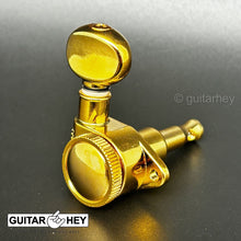 Carregar imagem no visualizador da galeria, NEW Grover 502 LOCKING Tuners 3x3 Modern Gibson Les Paul SMALL OVAL Buttons GOLD