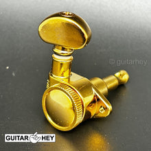 Carregar imagem no visualizador da galeria, NEW Grover 502 LOCKING Tuners 3x3 Modern Gibson Les Paul MOON SMALL Buttons GOLD