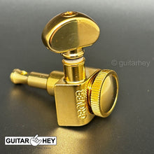 Carregar imagem no visualizador da galeria, NEW Grover 502 LOCKING Tuners 3x3 Modern Gibson Les Paul MOON SMALL Buttons GOLD