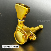 Load image into Gallery viewer, NEW Grover 502 LOCKING Tuners 3x3 Modern Gibson Les Paul HS SMALL Buttons GOLD