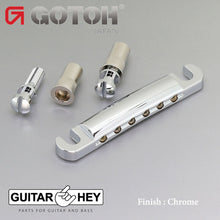 Load image into Gallery viewer, Gotoh GE101Z-T Modern Tailpiece w/ Metric Studs for Import Guitars - CHROME