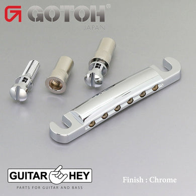 Gotoh GE101Z-T Modern Tailpiece w/ Metric Studs for Import Guitars - CHROME