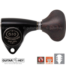 Carregar imagem no visualizador da galeria, NEW Gotoh SGV510Z-TL5 Tuners L3+R3 Guitar Tuning Keys 1:21 Ratio, 3x3 - BLACK