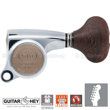 Carregar imagem no visualizador da galeria, NEW Gotoh SGS510Z-TS5 MGT 6 in line Locking Tuners Set 18:1 Gear Ratio - CHROME