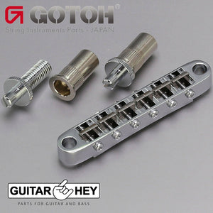 NEW Gotoh Ti103B-T Nashville Tune-o-matic Bridge M8 Stud Titanium Saddles CHROME