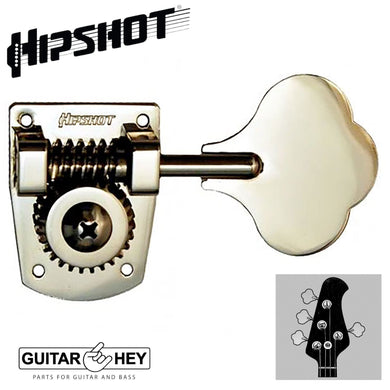 NEW Hipshot HB7 Bass Tuning Keys L3+R1 Tuners Set 27:1 Gear Ratio 3x1 - NICKEL