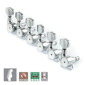 Gotoh SG381-07 HAPM 6 in line Tuners Locking Set Right Handed w/ Screws - CHROME
